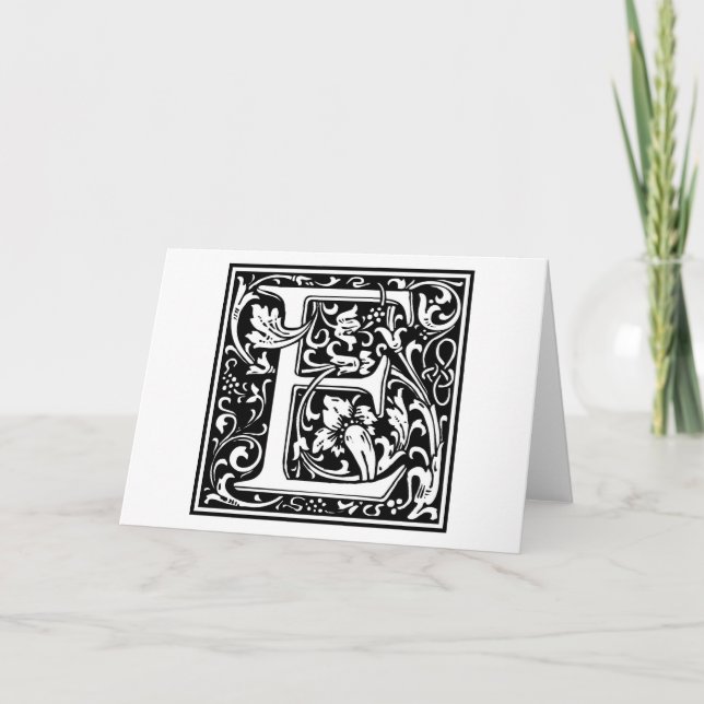 William Morris Alphabet "E" (Devant)