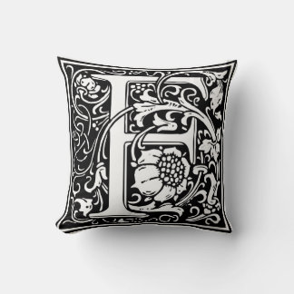 William Morris Alphabet “F” Throw Pillow