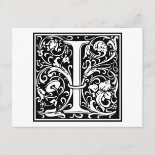 William Morris Alphabet “I” Postcard