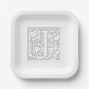 William Morris Alphabet “J” Paper Plates