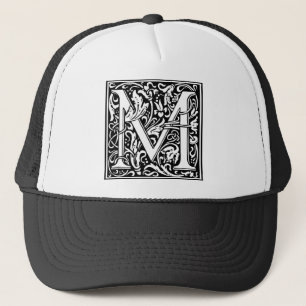 William Morris Alphabet “M” Trucker Hat