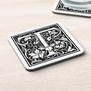 William Morris Alphabet “T” Coaster