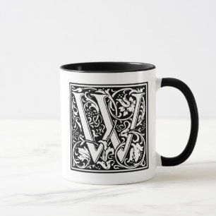 William Morris Alphabet “W” Mug