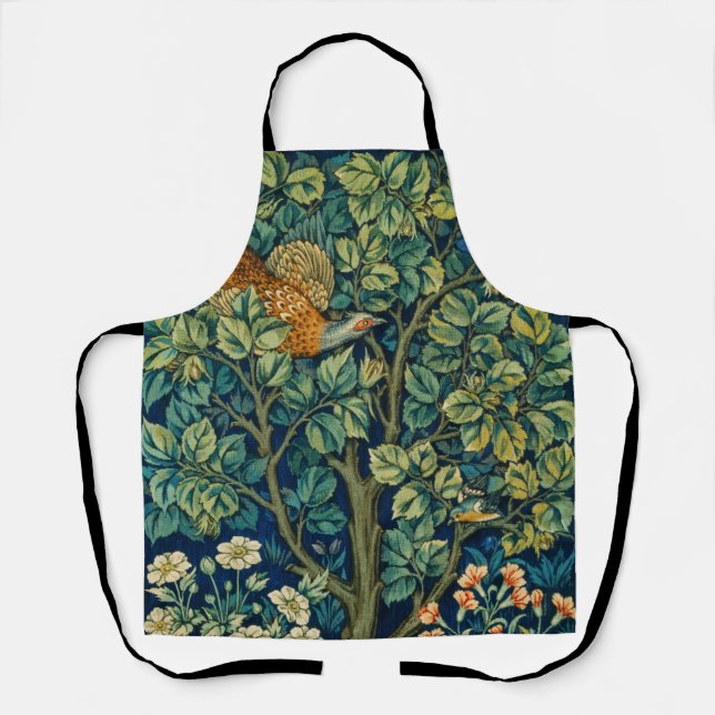 William Morris and John Henry Dearle's Pheasant Apron (Front)