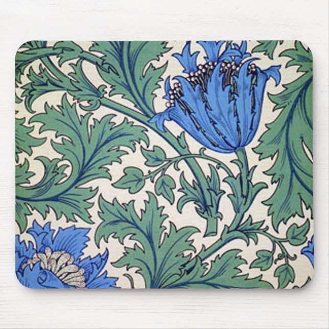 William Morris “Anemone” Mouse Pad (Front)