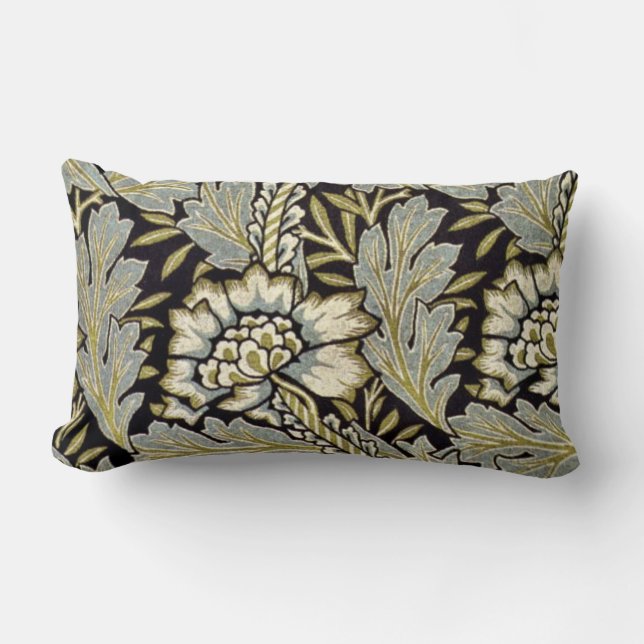 William Morris - Anemone pattern Lumbar Pillow (Front)