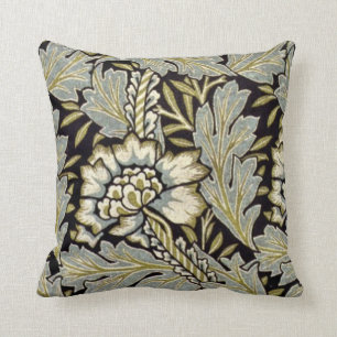 William Morris - Anemone pattern Throw Pillow