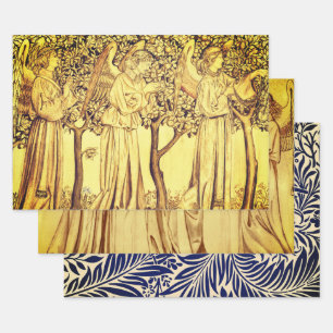 William Morris ANGELS Wrapping Paper Flat Sheet