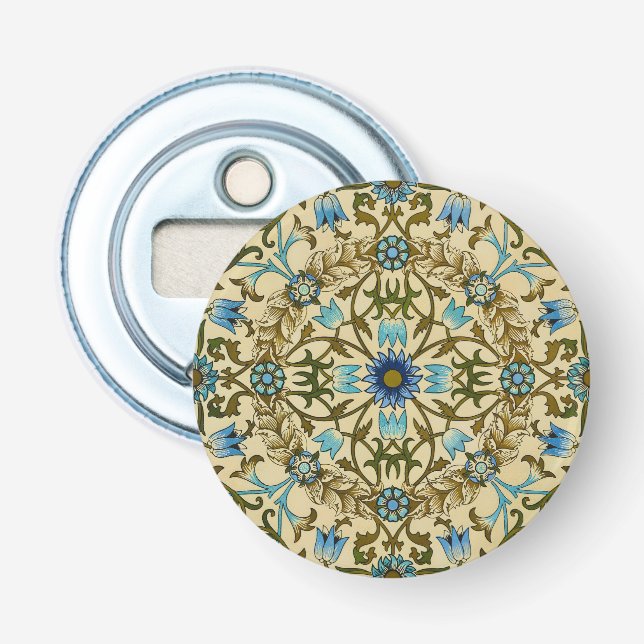 William Morris- Antique 1873 Vine & Flower Pattern Bottle Opener (Front)