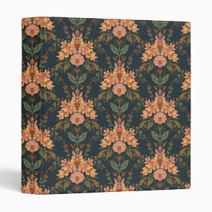 William Morris Antique Honeysuckle Floral Pattern Binder