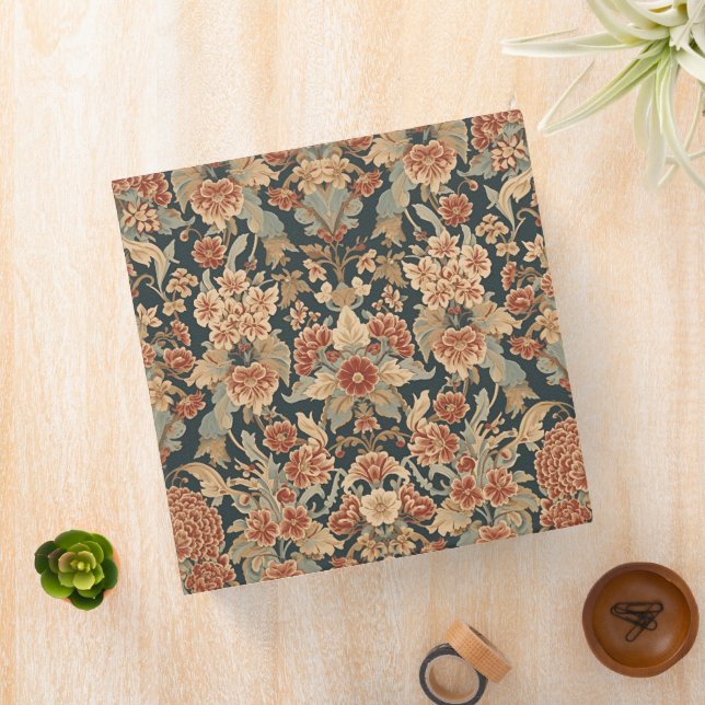 William Morris Antique Honeysuckle Floral Pattern Binder (In Situ)