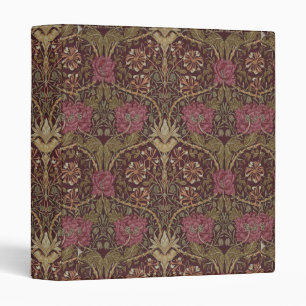 William Morris Antique Honeysuckle Floral Pattern Binder