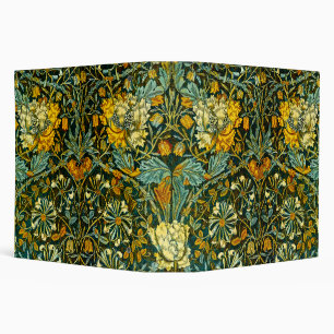William Morris Antique Honeysuckle Floral Pattern Binder