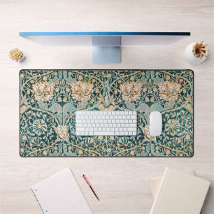 William Morris Antique Honeysuckle Floral Pattern Desk Mat
