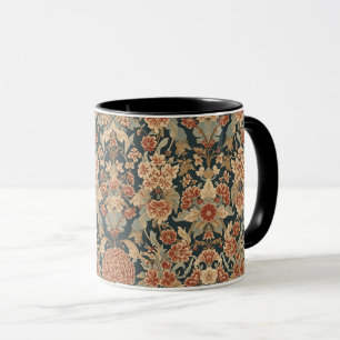 William Morris Antique Honeysuckle Floral Pattern Mug