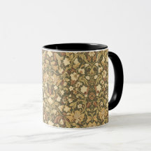 William Morris Antique Honeysuckle Floral Pattern
