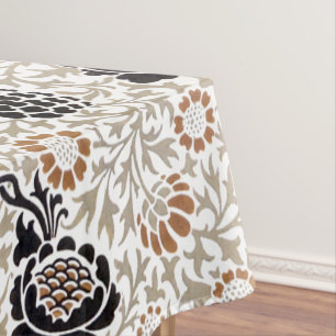 William Morris Antique Honeysuckle Floral Pattern Tablecloth