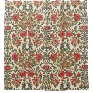 William Morris Antique pink roses Floral Pattern