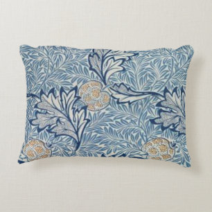 William Morris Apple Flower Floral Design Accent Pillow