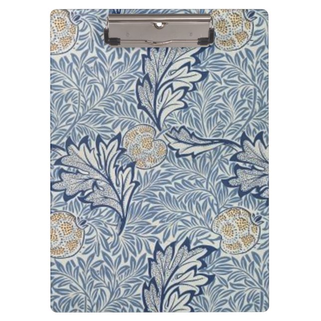 William Morris Apple Flower Floral Design Clipboard (Front)