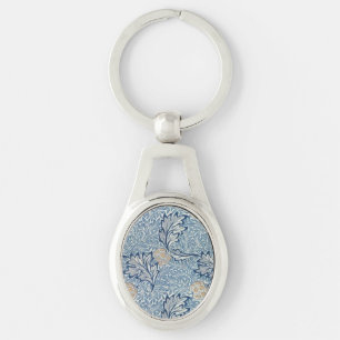 William Morris Apple Flower Floral Design Keychain