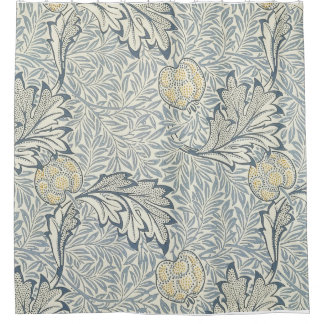William Morris Apple Pattern Shower Curtain.