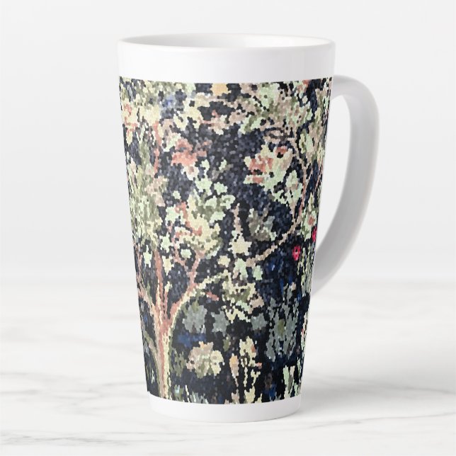 William Morris Arbre de vie Latte Mug (Angle droit)
