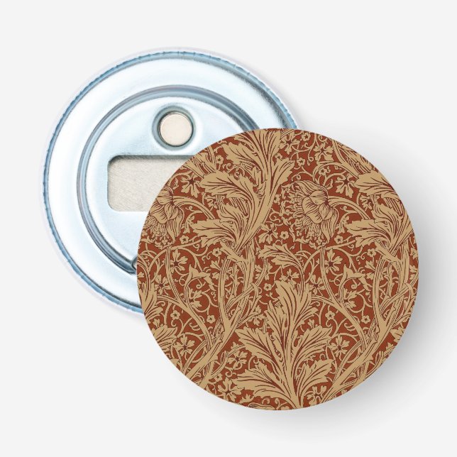 William Morris Arcadia Floral Garden Flower Classi Bottle Opener (Front)