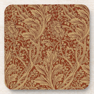 William Morris Arcadia Floral Garden Flower Classi Coaster