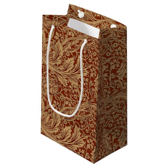 William Morris Arcadia Floral Garden Flower Classi Small Gift Bag (Front Angled)