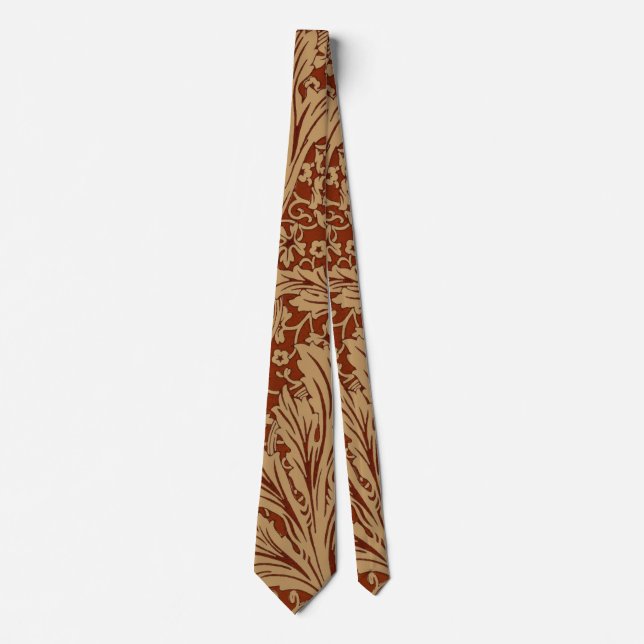 William Morris Arcadia Floral Garden Flower Classi Tie (Front)
