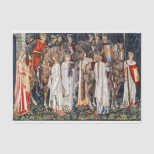 William Morris Arming & Departure of the Knights  Tissue Paper