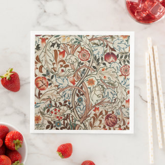 William Morris art design floral paper napkins