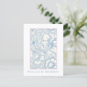 William Morris - Art Nouveau Blue Acanthus Postcard