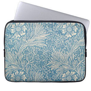 William Morris - Art Nouveau Blue Marigold Laptop Sleeve