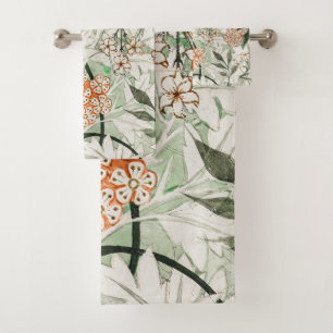 William Morris Art Nouveau Floral Bath Towels