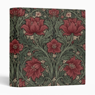 William Morris Art Nouveau Floral foliage Pattern Binder
