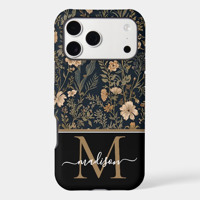 William Morris Art Nouveau Monogram floral   (Back)