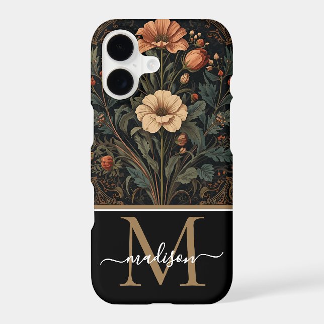 William Morris Art Nouveau Monogram floral   (Back)