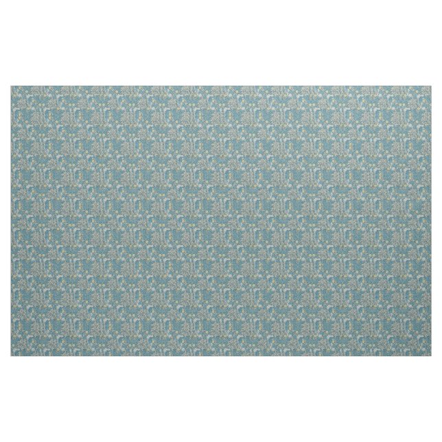 William Morris,art nouveau pattern, seaweed,blue,f Fabric (Yard)