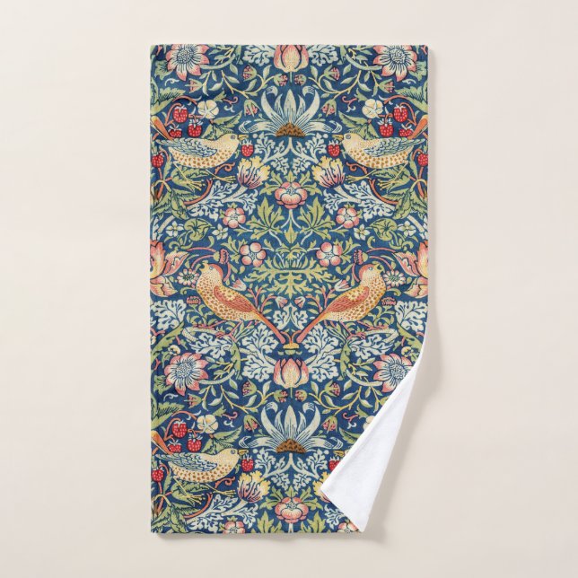 William Morris Art Strawberry Thief Towne (Serviette à main)
