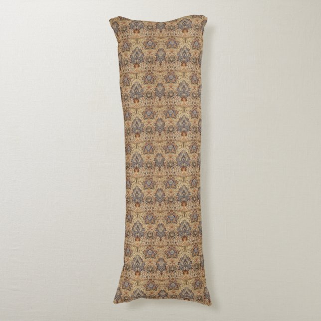 William Morris: Artichoke Body Pillow (Front Vertical)
