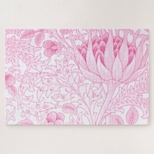 William Morris Artichoke Pale Pink Jigsaw Puzzle