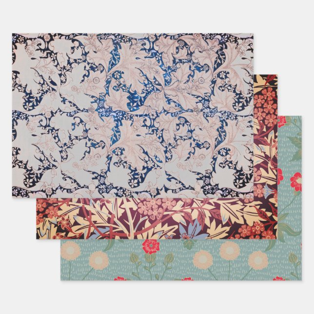 William Morris ASSORTED Wrapping Paper Flat Sheet (Set)
