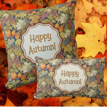 William Morris Autumn Leaves Pumpkins Personalized