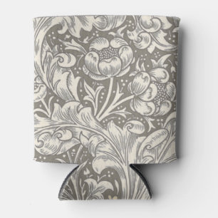 William Morris Bachelor's Button antique damask Can Cooler