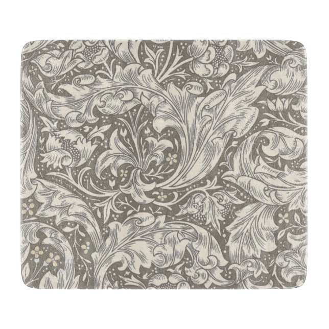 William Morris Bachelor's Button antique damask Cutting Board (Front)