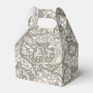 William Morris Bachelor's Button antique damask Favor Box