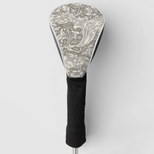 William Morris Bachelor's Button antique damask Golf Head Cover