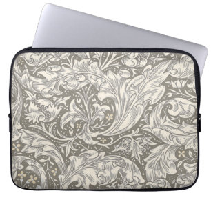 William Morris Bachelor's Button antique damask Laptop Sleeve